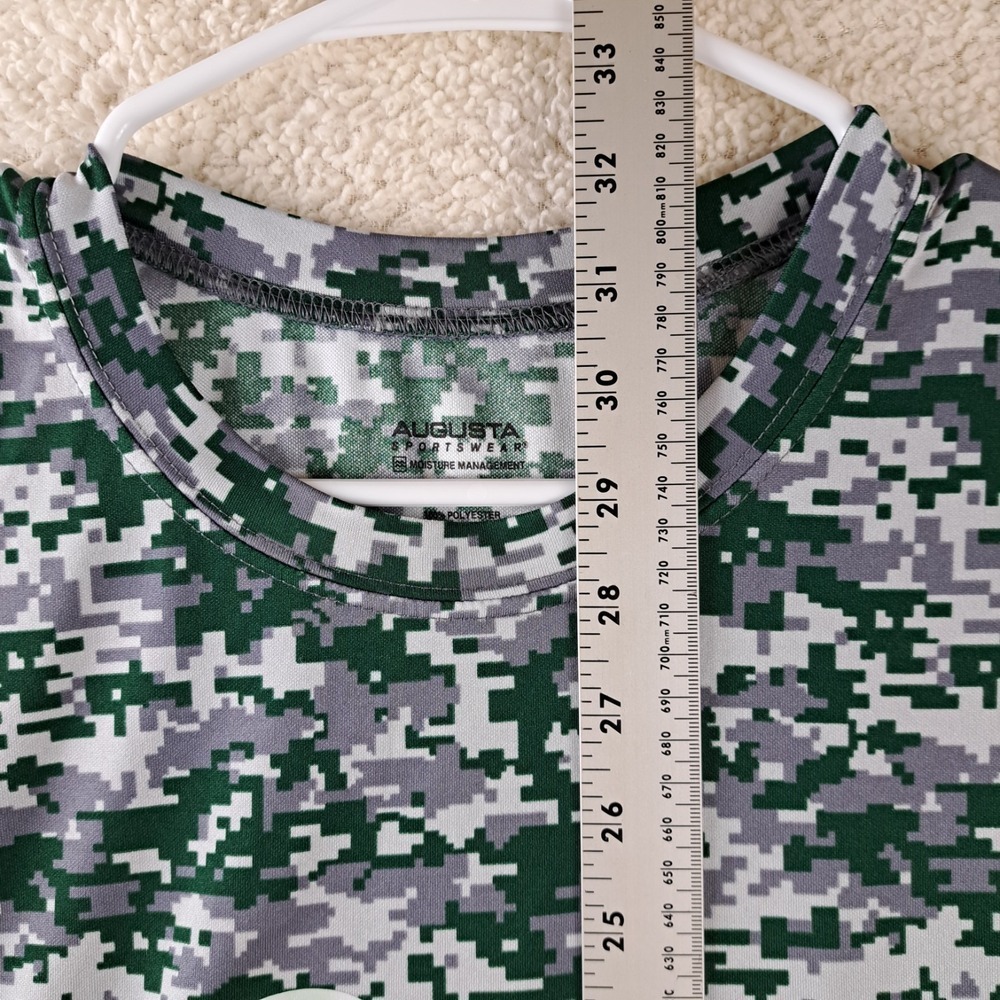Oakland Athletics Tshirt Mens XL Camo Pixels Augusta Sportswear 100% Poly NWOT - Picture 5 of 6